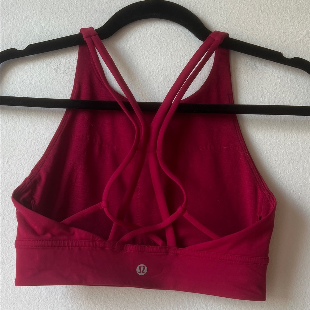 Lululemon Athletica Bold Red Sports Bra - Picture 2 of 4